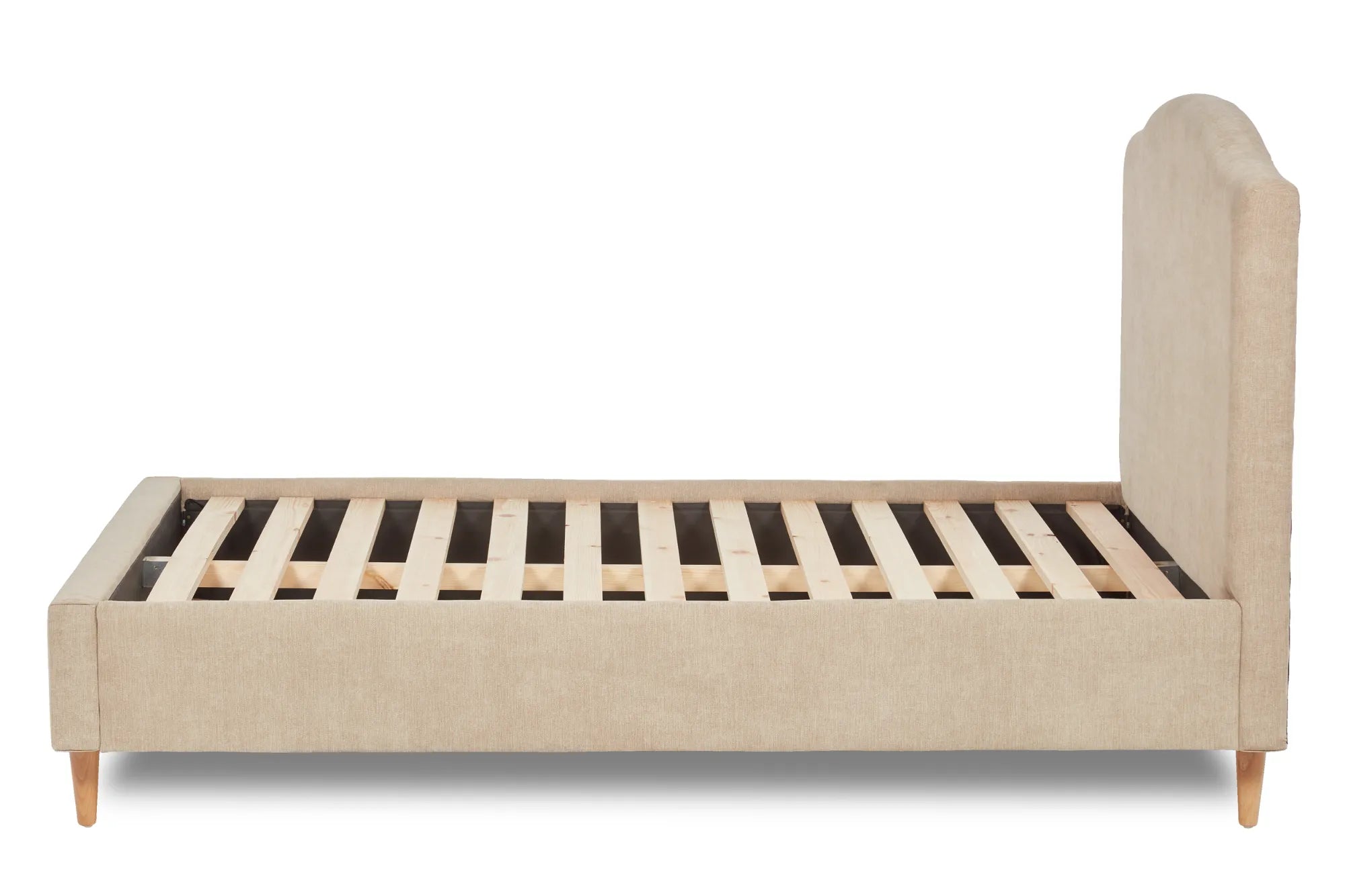 Ember Simple Shaped Fabric Bedstead
