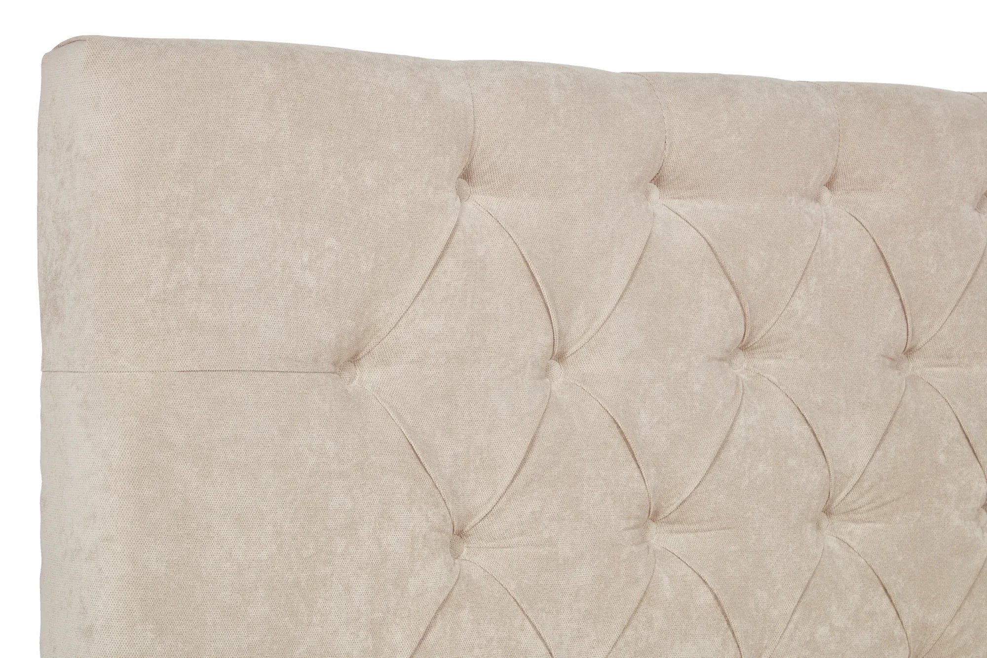 Solstice Modern Tall Chesterfield Fabric Bed