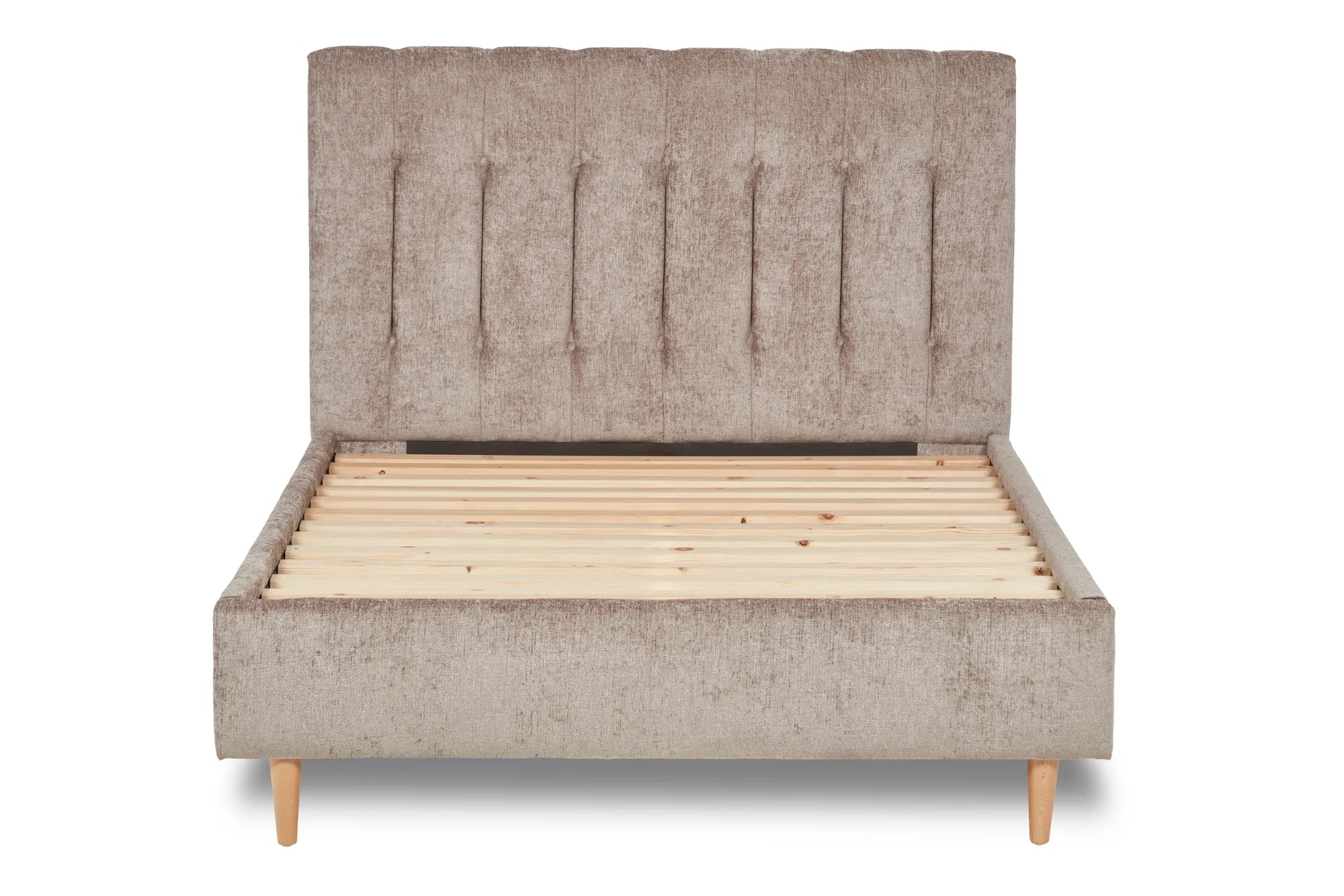 Eternal Contemporary Button-Backed Fabric Bed