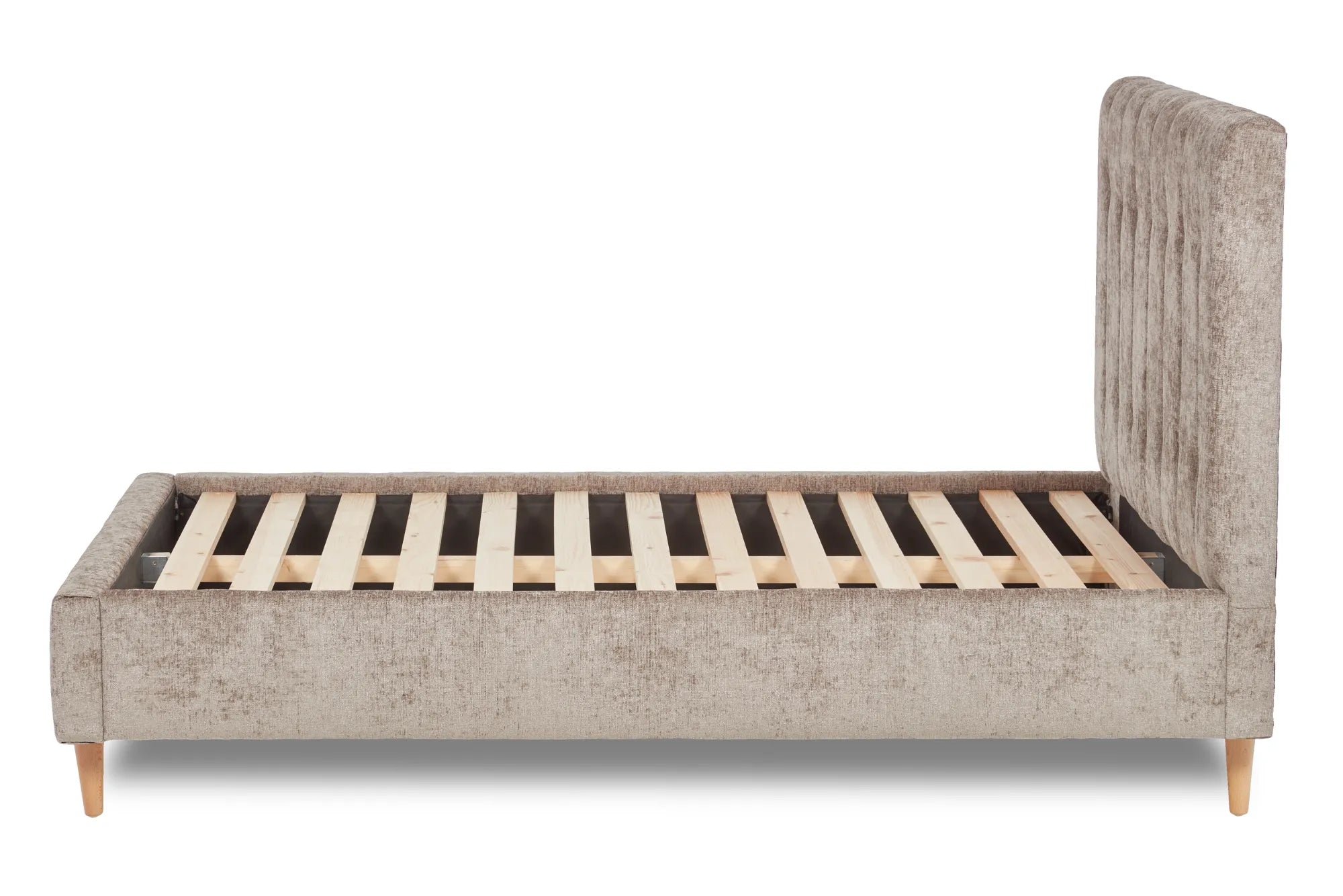 Eternal Contemporary Button-Backed Fabric Bed