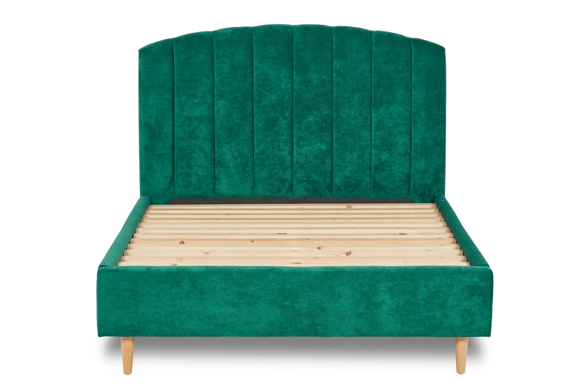 Mystoria Modern Fabric Bed Curved Headboard