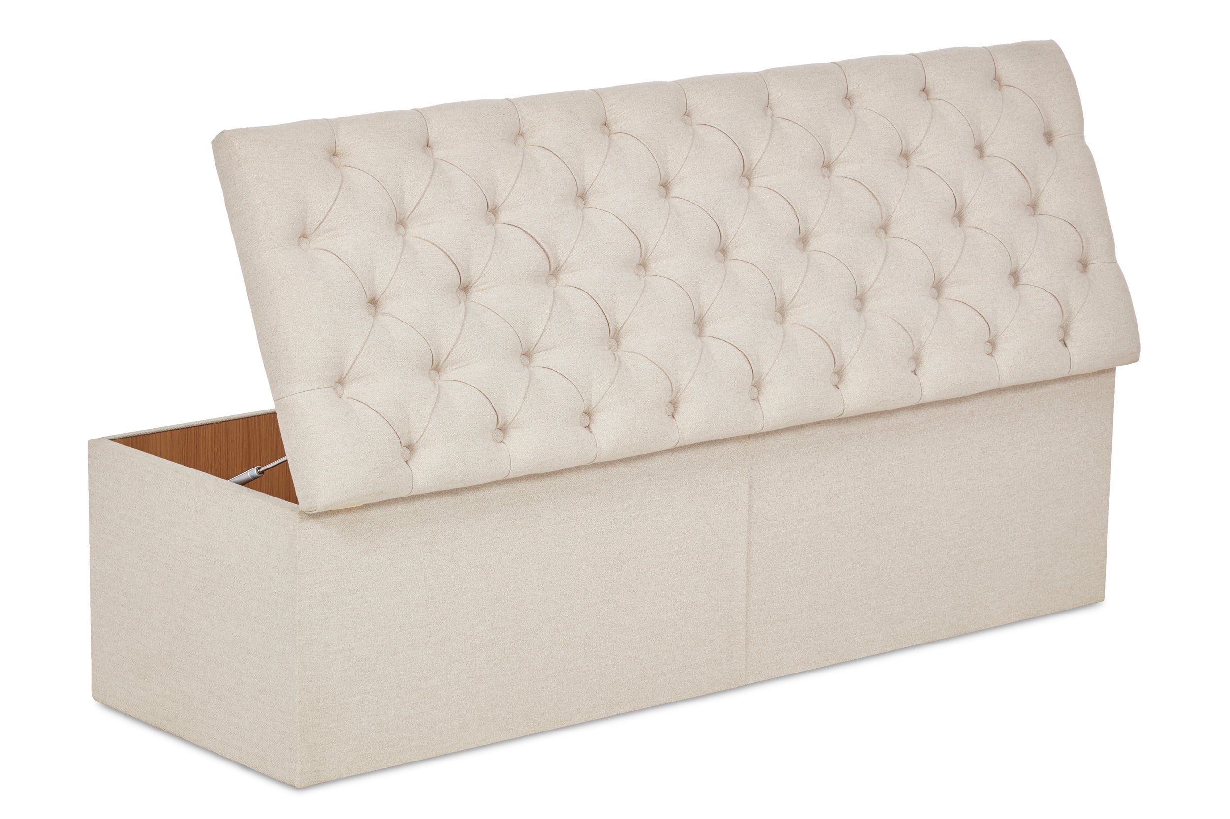 Harrison Chesterfield Style Fabric Blanket Box