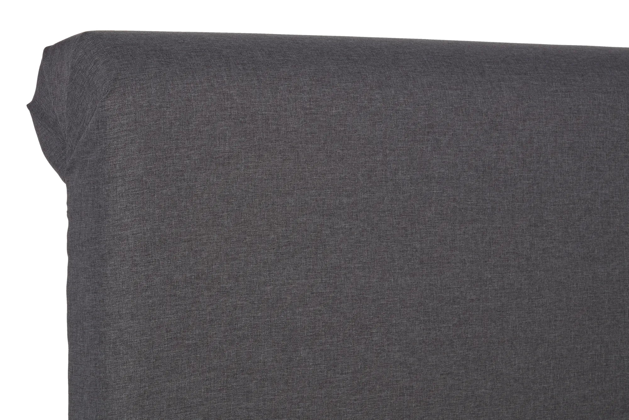 Elysian Modern Scroll Back Fabric Bed
