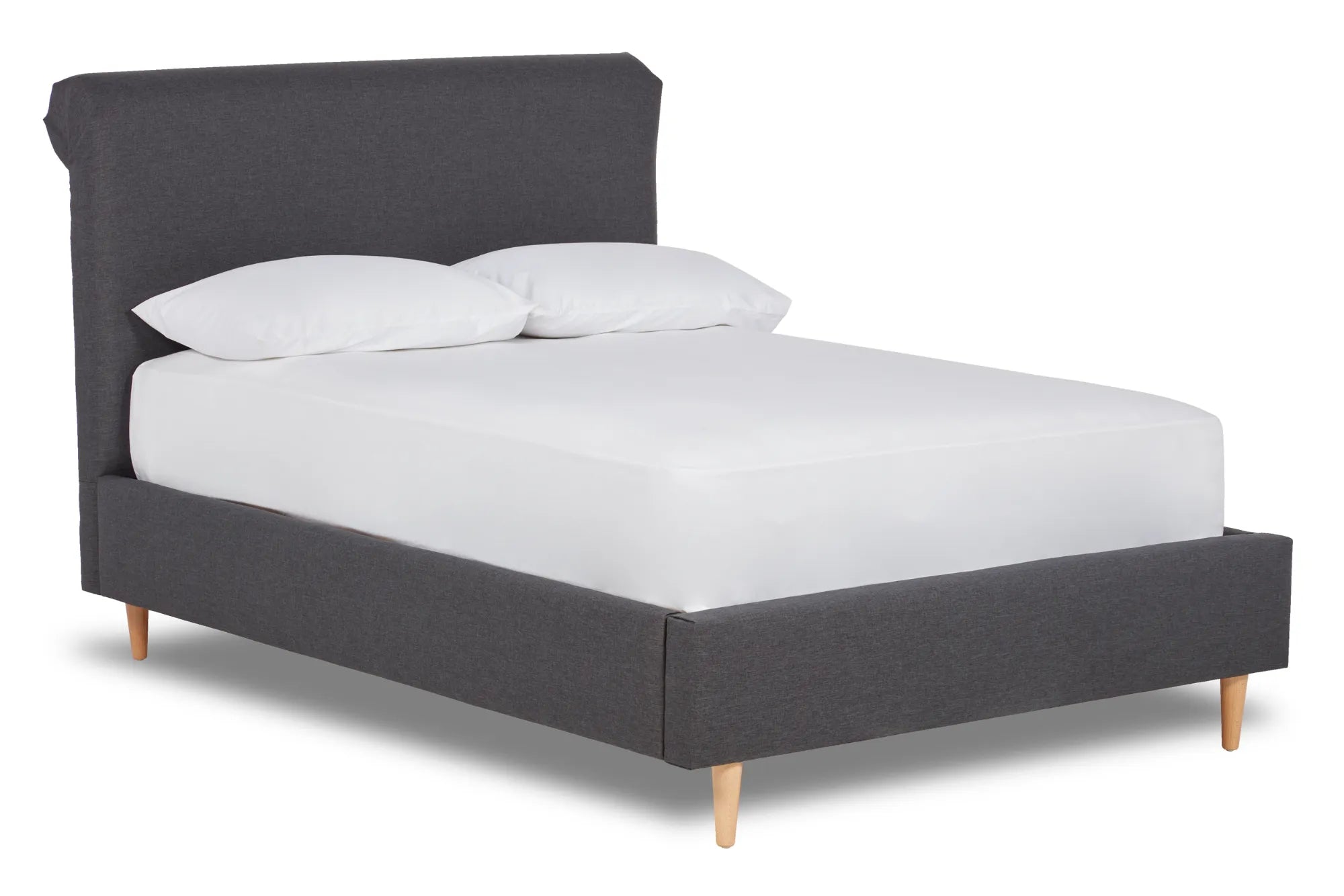 Elysian tufted upholstered platform bed deals
