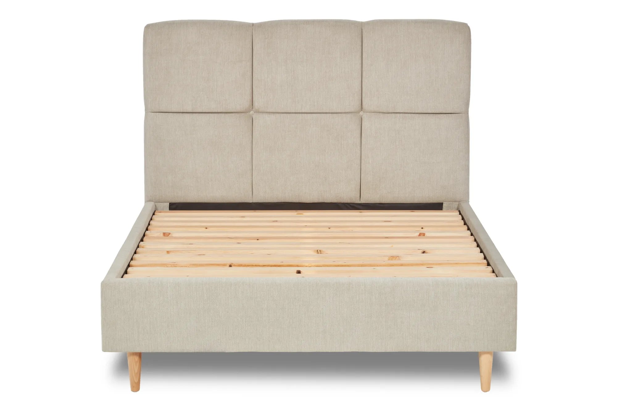 Blossom Modern Square Paneled Fabric Bed