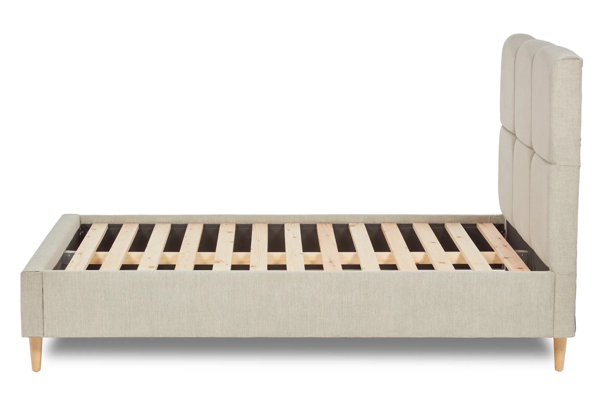 Blossom Modern Square Paneled Fabric Bed
