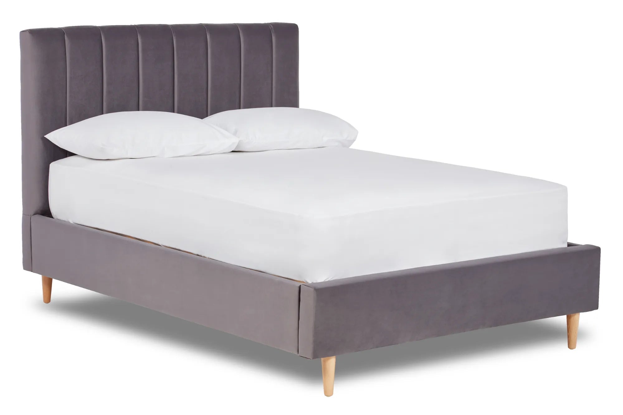 Solara Vertical Paneled Fabric Bed