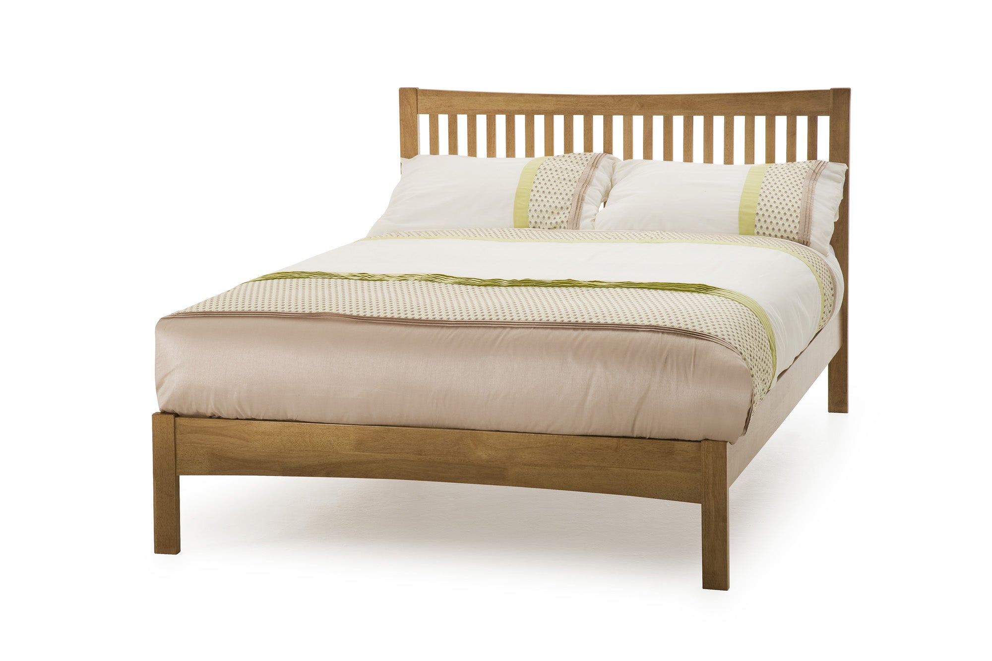 Willow Honey Oak Wooden Bed Frame