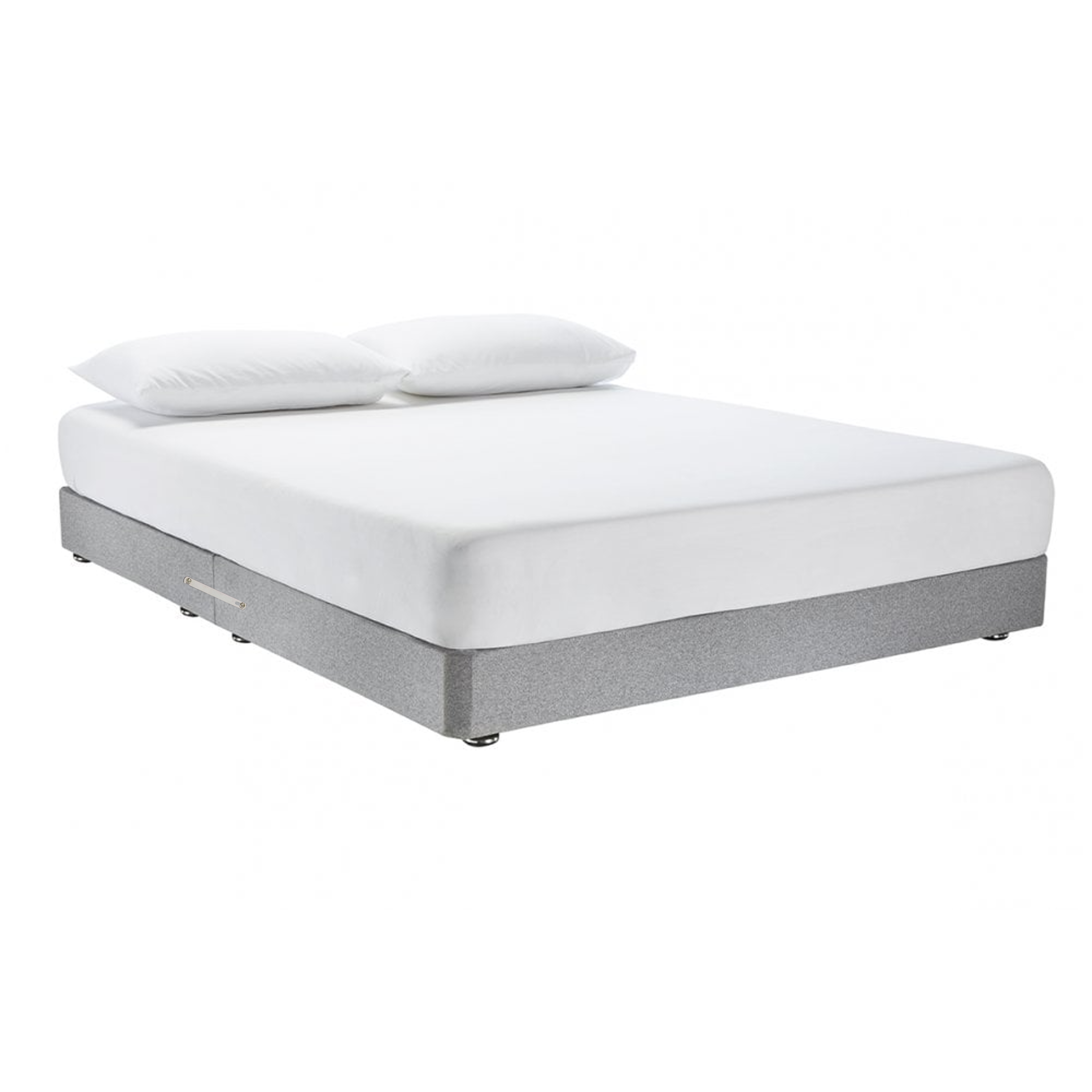 Low Divan Bed Base with Chrome Glides