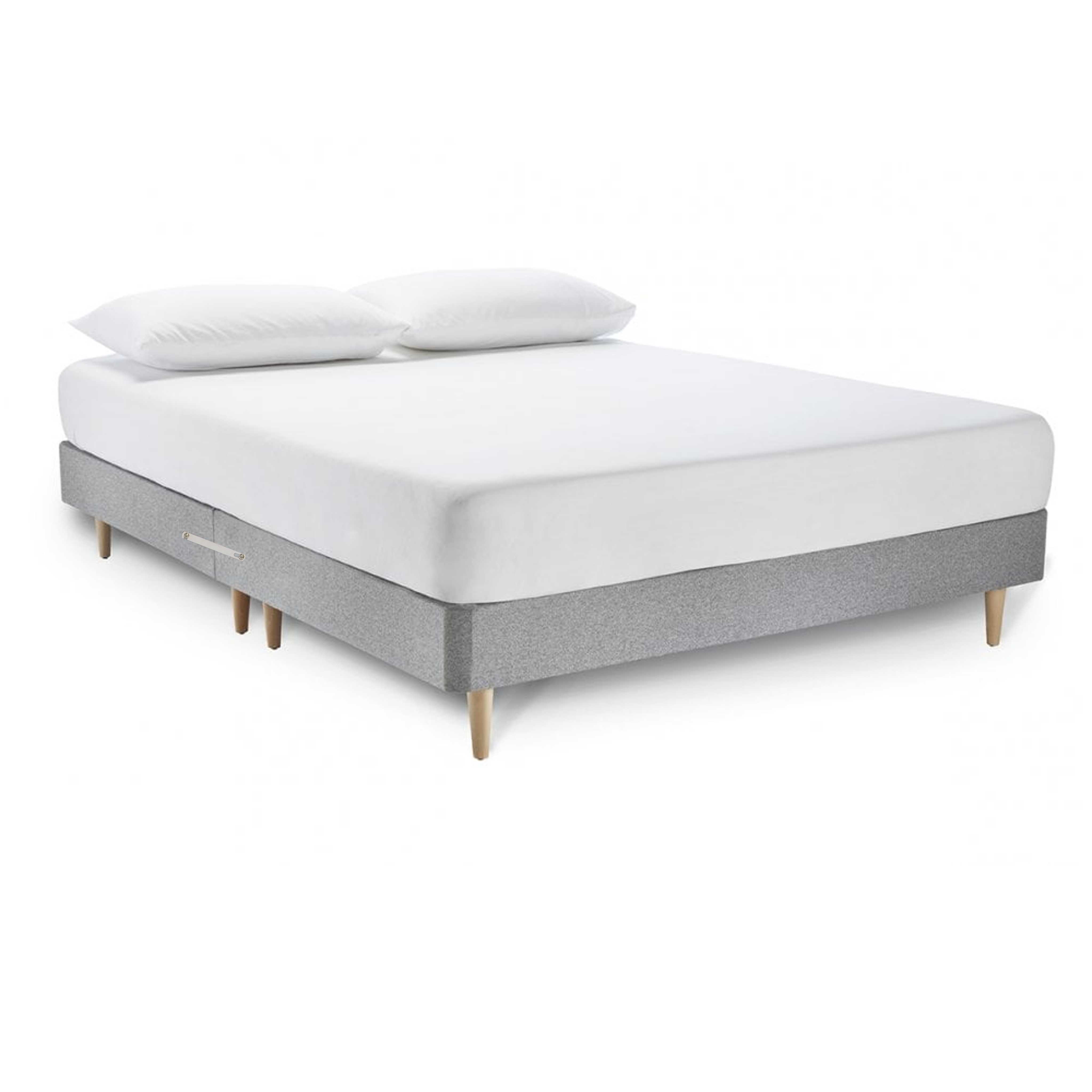 Low Divan Bed Base with Wooden Legs