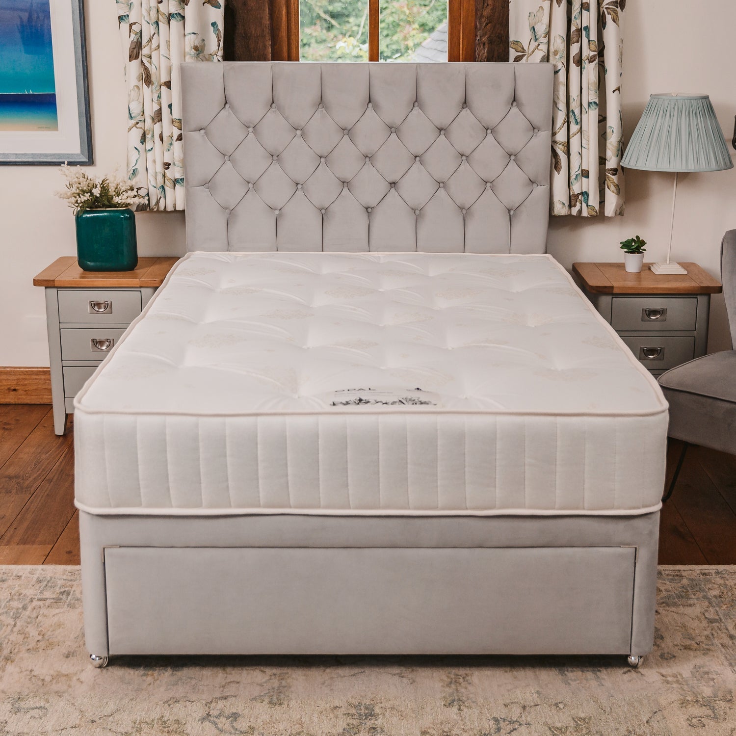 Opal Deluxe Orthopaedic Sprung Divan Bed Set